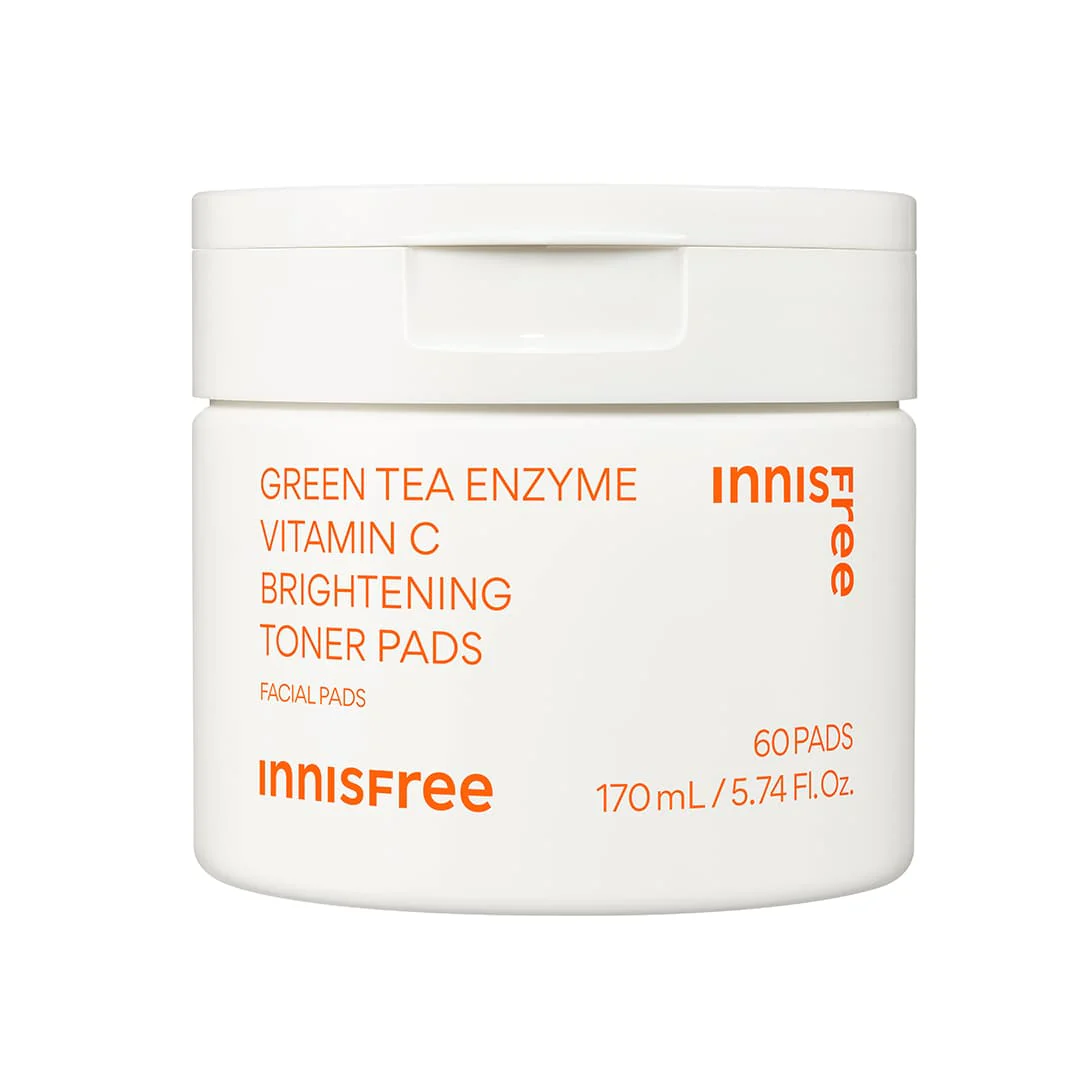 Green Tea Enzyme Vitamin C Brightening Toner Pads